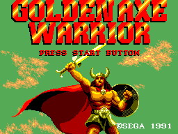 Golden Axe Warrior Title Screen